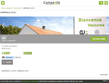 Tablet Screenshot of campanile-auch.fr